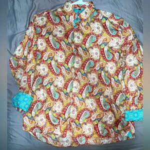 Luchiano Visconti men’s XXL button down - flip cuff